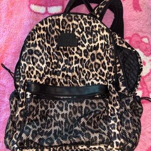 Steve Madden Animal Print Backpack with Black Accents